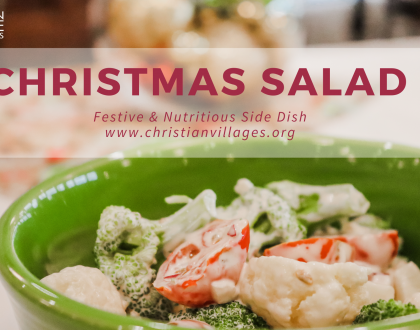 The perfect Christmas side dish - Christmas Salad!