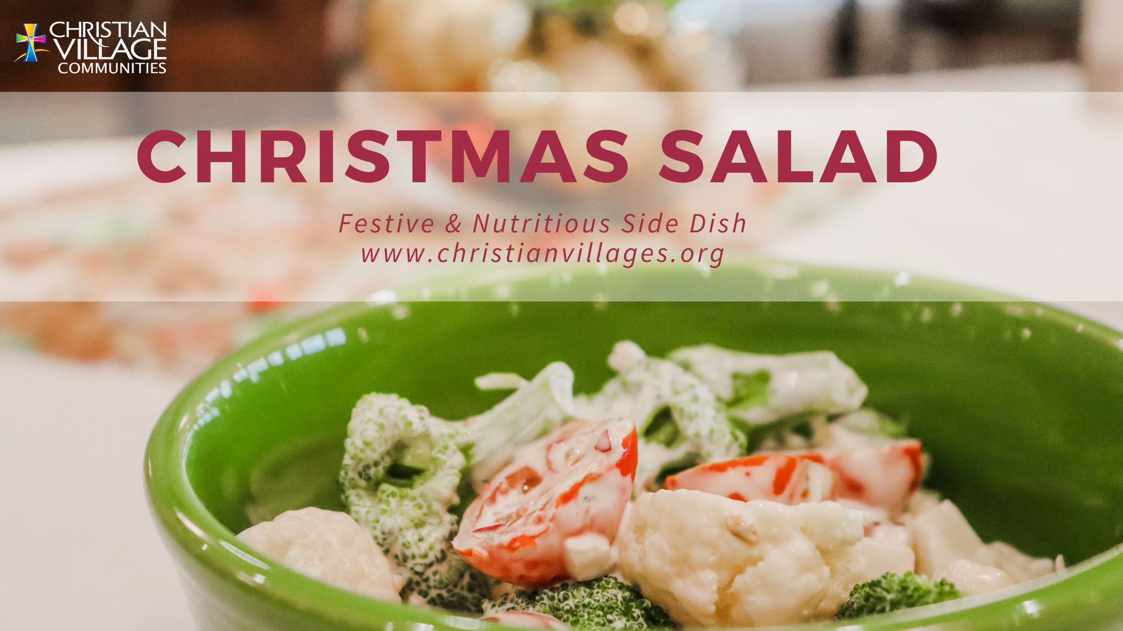 The perfect Christmas side dish - Christmas Salad!