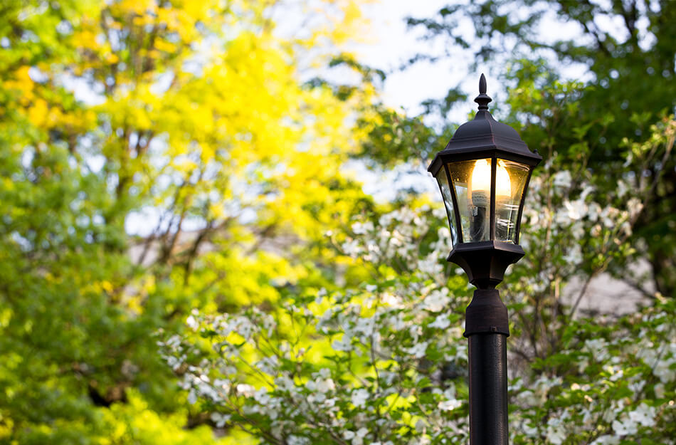 Scenic lamp post