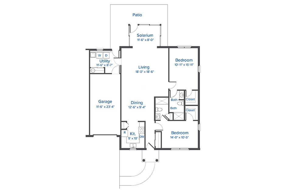 Garden Homes Concordia Floor Plan