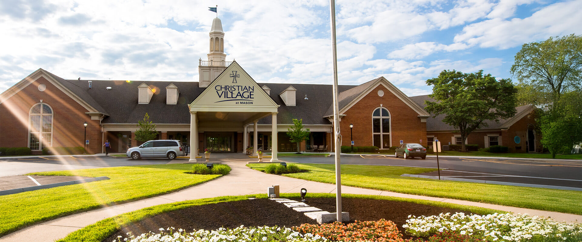 Front entrance of Christian Village Mason